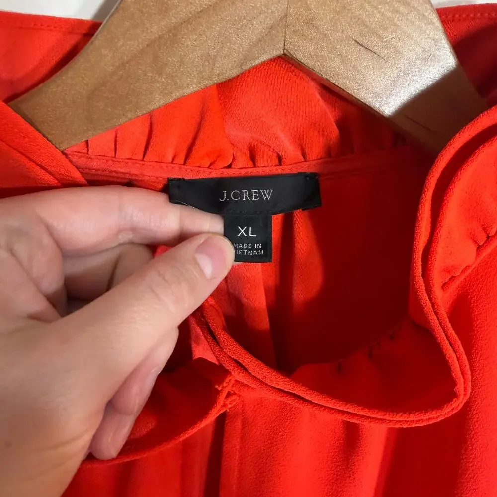 J.Crew Ruffle Neck Blouse